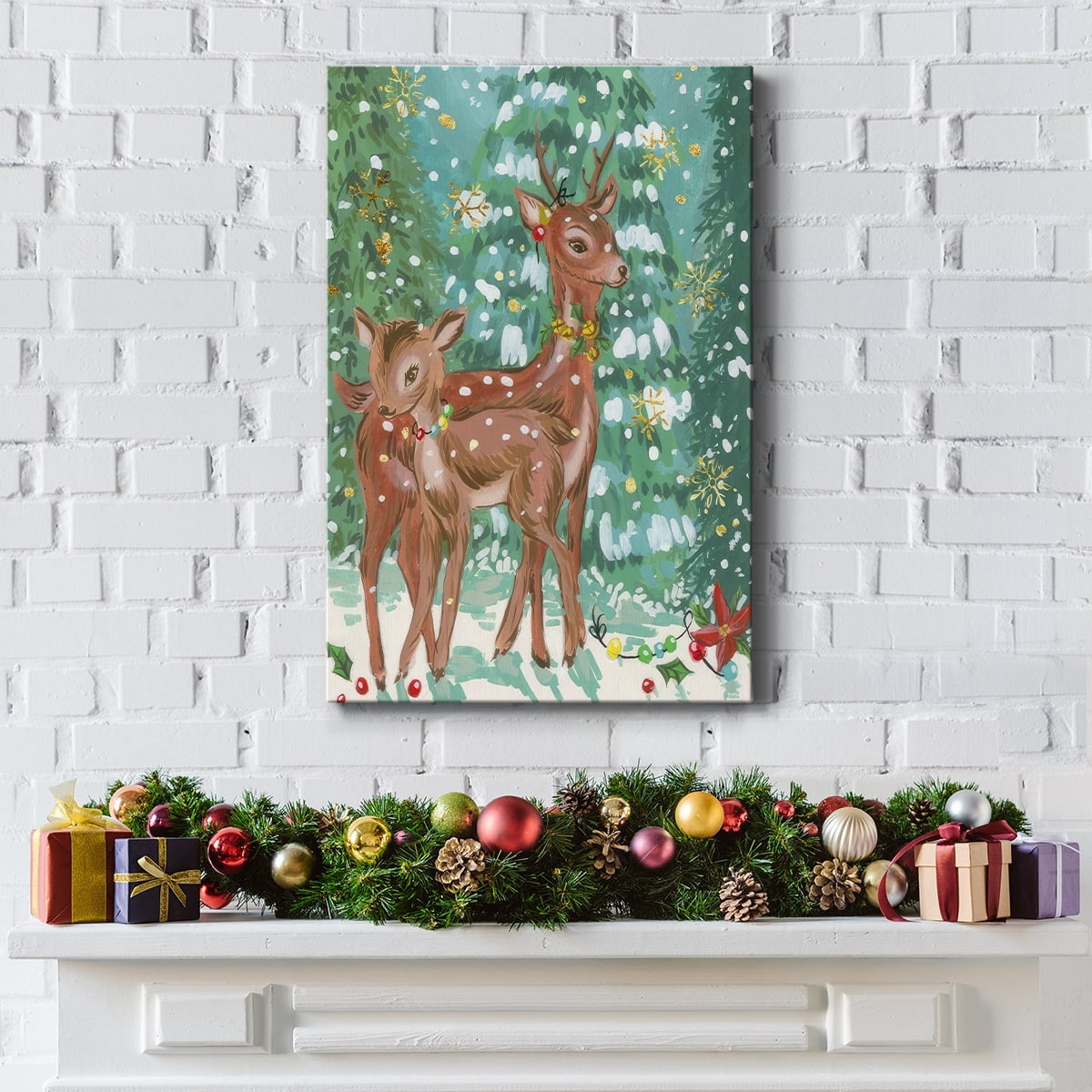 Doe and Fawn II- Gallery Wrapped Canvas