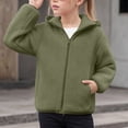 thumbnail image 2 of 3-4 Years Toddler Girls And Toddlers Polar Fleece Full Zip Hooded Lightweight Jacket for Fall and Winter School AG Sweatshirt, 2 of 6