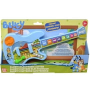 Bluey Music Time 14" Guitar Toy Instrument with Demo Songs, Sound FX, and 3 Song Cards for Kids 3+