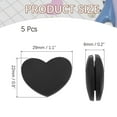 thumbnail image 2 of Uxcell Tennis Racket Vibration Dampener Soft Silicone Racket Shock Absorber for Tennis Racquet String - Heart Shaped Black, 2 of 6