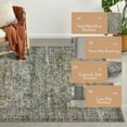 thumbnail image 5 of FairOnly 6'x9' Green Vintage Boho Area Rugs for Living Room Washable Non Slip Rugs for Bathroom Home Office Area Rugs, 5 of 7