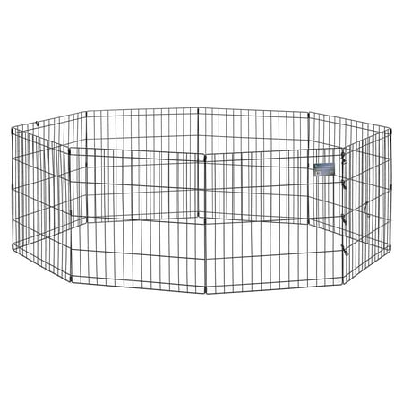Black E-Coat Pet Exercise Pen - 24in