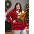 thumbnail image 2 of Adult Reindeer Head Ugly Christmas Sweater, 2 of 7
