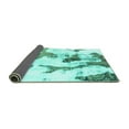 thumbnail image 2 of Ahgly Company Indoor Rectangle Abstract Turquoise Blue Modern Area Rugs, 7' x 10', 2 of 4