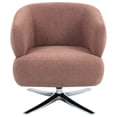 thumbnail image 5 of Accent Chairs Cuddle-style leisure swivel sofa chair, suitable for balconies, studies and living rooms, Red,Fabric Accent Chairs, 5 of 9