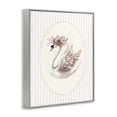 thumbnail image 2 of Stupell Industries Cottage Nursery Ballerina Swan Striped Gray Framed Giclee Art, 11 x 14, by LSR Design Studio, 2 of 8