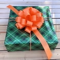 thumbnail image 3 of Orange Pull Bows with Tails - 8" Wide, Set of 6, Fall, Halloween, Spring, Summer, Birthday, Easter, 3 of 8