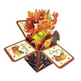 thumbnail image 3 of Tarjeta de Acción de Gracias, tarjeta de felicitación 3D, , tarjeta decorativa de Acción de Gracias feliz para mujeres y, 3 of 9