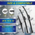 thumbnail image 2 of Limpiaparabrisas 5 PLUS de silicona para Toyota RAV4/Mazda 5, 2 of 7
