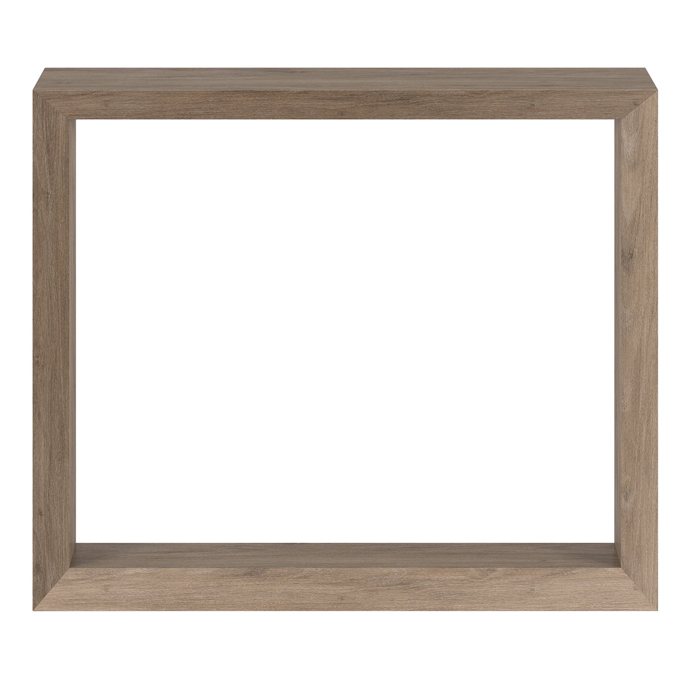 Evelyn&Zoe Modern Farmhouse 36" Wide Antiqued Gray Oak Console Table