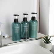 3pcs Plastic Press Dispenser, 18oz/500ml Refillable Empty Pump Bottles for Hotel Bathroom, Shampoo, Conditioner, Shower Soap Dispensers