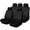 Black-9Pcs Full set, variant on FLORAY 9-Piece Car Seat Covers Full Set - Airbag Safe, Thickened, Split Rear, Machine Washable - Universal Fit for Cars, SUVs, Trucks, Gray