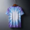 thumbnail image 6 of PNTUTB Summer Women's Fashion Tie Dye Gradient Casual Crew Neck Pullover Loose Comfortable Short Sleeve Tops, 6 of 6