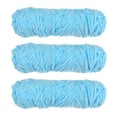 thumbnail image 1 of Unique Bargains Chenille Polyester Sky Blue Yarn, 3 Skeins, 1 of 7