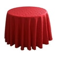 thumbnail image 2 of Eespoir Hotel Wedding Tablecloths, Restaurant Round Table Cloths, Dining Table Covers, For Wedding and Party Decorative, Home Party Decorations, Washable Fabric(Red), 2 of 6