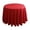 Red, variant on Red Round Polyester Tablecloth 70.87 Inch Diameter Featuring Jacquard Pattern Stain Resistant Perfect For Wedding Party And Home Decorations