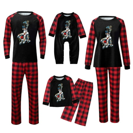 

Matching Christmas Pajamas for Family Holiday PJs for Women/Men/Kids/Couples Vacation Cute Printed Loungewear Sleepwear