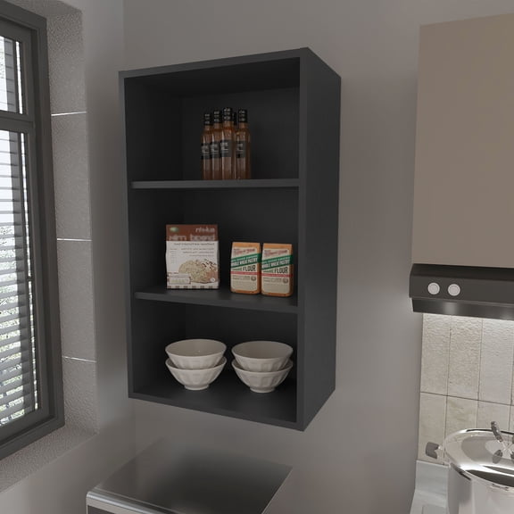 Melamine Open Storage Cabinet | Holds Kitchen Items Securely | Scratch-Resistant Finish | Improves Kitchen Function