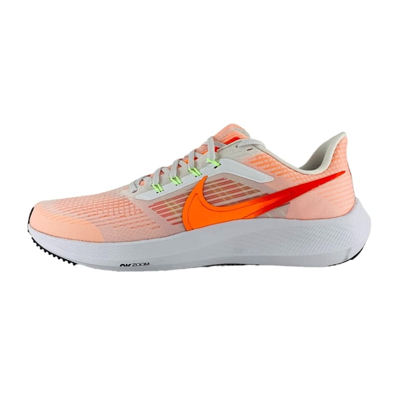 Nike Air Zoom Pegasus 39 White Bright Crimson Sneakers, New Men's Running Shoes DH4071-102, Men's U.S. Shoe Size 12