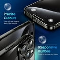 thumbnail image 3 of Crystal Clear Case for iPhone 15 Pro Max, [Not Yellowing] [Camera Protection] [Military Grade Drop Tested] Transparent Shockproof Protective Phone Soft Silicone Slim Cover, 6.7", Black, 3 of 16
