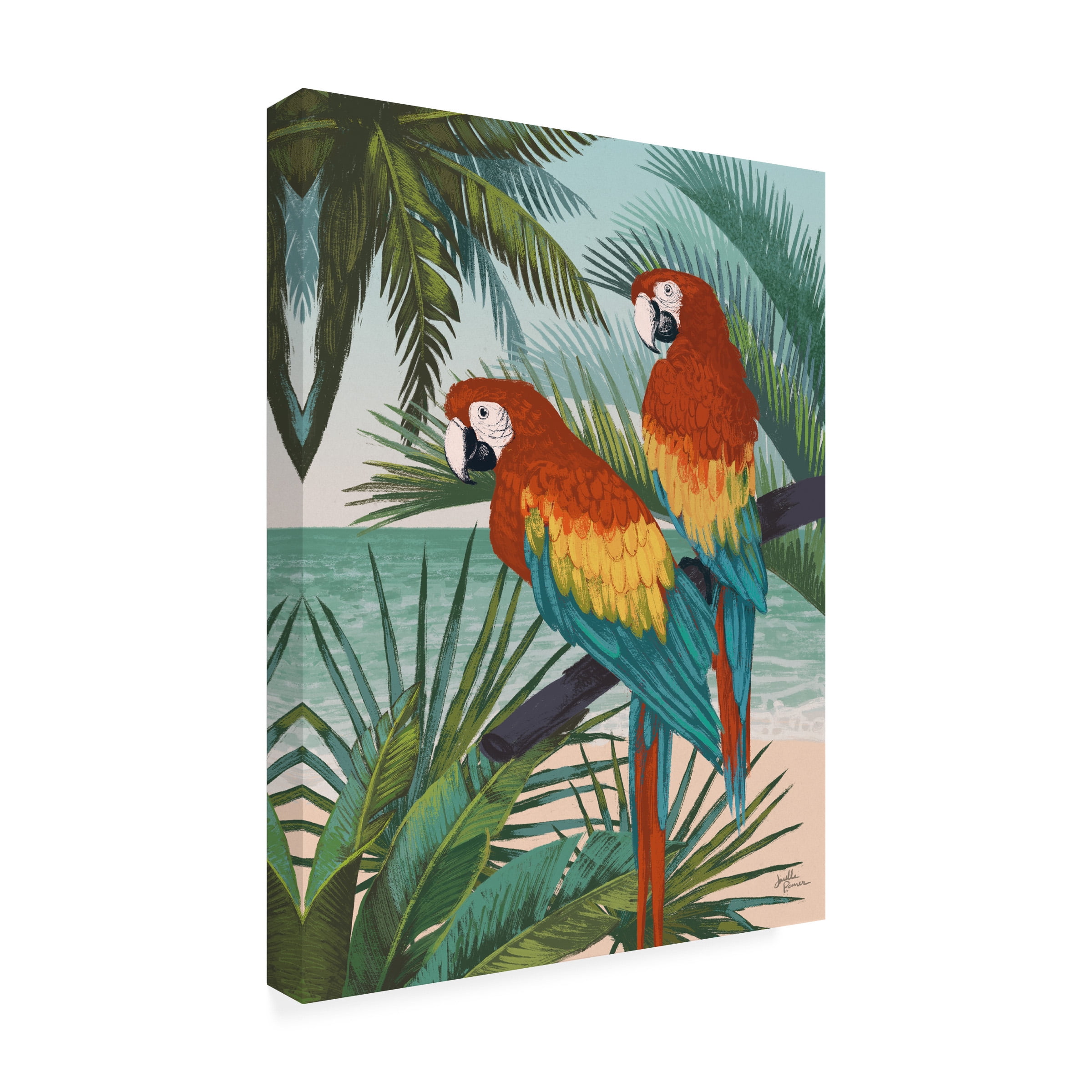 Janelle Penner 'Welcome to Paradise X' Canvas Art