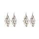 thumbnail image 1 of Pendientes de Moda Sonducket Paquete de 2 Largos Multicapa con Borlas Color Oro/Blanco/Negro, 1 of 6