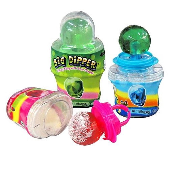 Big Dipper Candy Ring With Sour Powder 1.06 Oz 12 ct