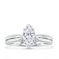 thumbnail image 5 of Rosec Jewels Moissanite Marquise Engagement Ring 1 Ct - 5X10 mm - Vintage Style Ring - D-VS1 Quality, 925 Sterling Silver, US 4.00, 5 of 9