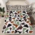 thumbnail image 2 of jejeloiu Wild Mallard Duck Twin Sheet Sets,Gray Green Brown Bedding For Kids 3-Piece, 2 of 7