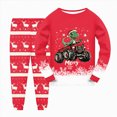 thumbnail image 2 of HCNTES Boys Pajamas Cotton Truck Pjs Toddler 2 Piece Sleepwear Kids Winter Clothes Set 3t-10t,Sizes 7-8 Years, 2 of 4