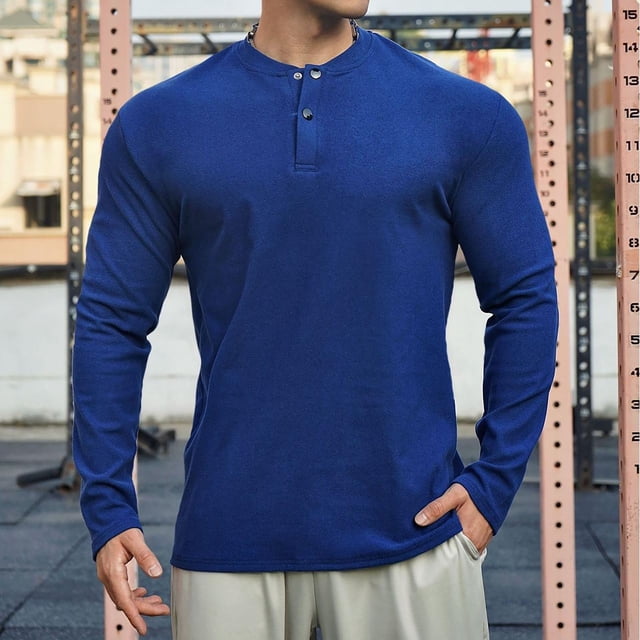 pstuiky camisas de manga larga para hombre, Camiseta/camiseta informal de manga larga con cuello redondo y lavado holgado de terciopelo para hombre tops de invierno para hombre xxl