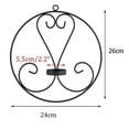 thumbnail image 2 of Candelabro de pared Suyoo Juego de 2 Candelabros decorativos de metal negro, 2 of 5