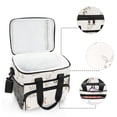 thumbnail image 6 of FORMRS Insulated Cooler Bag 24 Cans Capacity Soft Leakproof Lunch Box with Side Pockets, Beige Rabbits and Carrots, 6 of 7