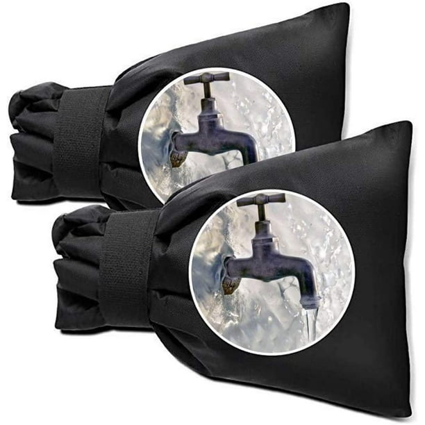 Outdoor Water Faucet Cover for Winter, 2 Pack Padded Water Spigot Cover