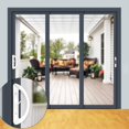 thumbnail image 4 of Juego de manija para puerta corrediza de patio ALLYWASAI estilo mortise, blanco, 4 of 6
