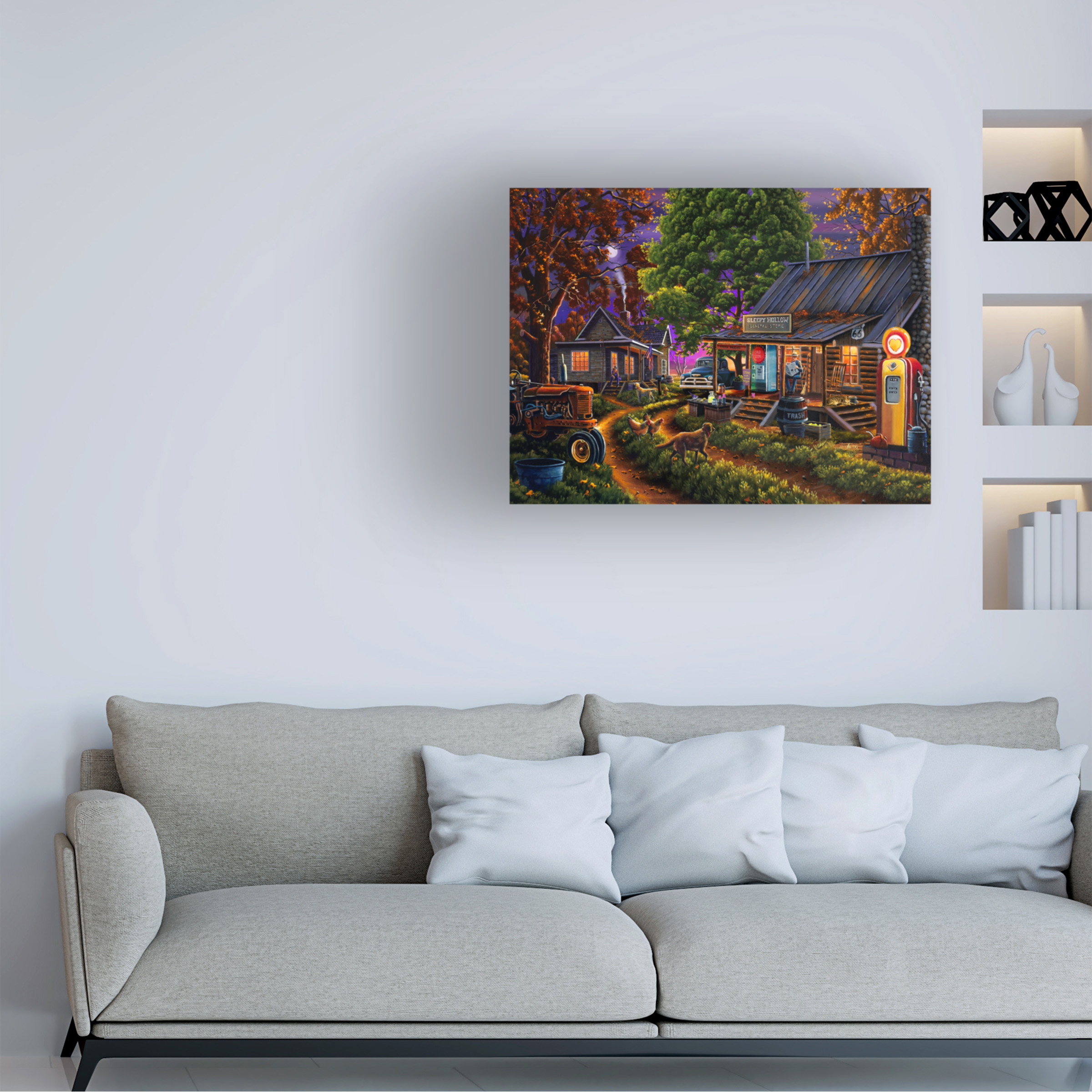 Trademark Fine Art 'Sleepy Hollow General Store' Canvas Art by Geno Peoples