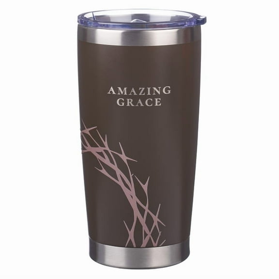 Christian Art Gifts Large Stainless Steel Vacuum Sealed Insulated Travel Mug Tumbler for Women: Amazing Grace Inspiratio, (Hardcover)