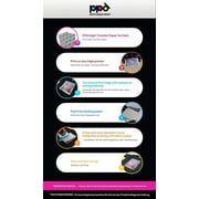 PPD 50 Sheets 11x17 - Inkjet Iron-on Heat Transfer Paper for Black & Dark Fabric and T-Shirts - Premium - PPD-107-50