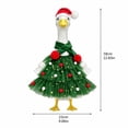 thumbnail image 2 of Christmas Porch Goose Outfit, Porch Geese Costume | Christmas Tree Tulle Dress with Santa Hat & Scarf, Decor Clothes for Lawn Goose Statue, Farm Yard Outdoor Christmas Decor, Red, 2 of 6
