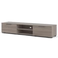 thumbnail image 3 of Pemberly Row 67" Modern TV Stand with Storage in Truffle, 3 of 15