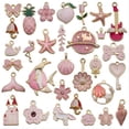 thumbnail image 4 of MesaSe 31Pcs/Set Fruit Animal Mixed Enamel Charms Pendants DIY Jewelry Making Craft, 4 of 5
