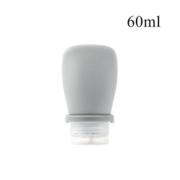 Botella de viaje de silicona para champú, loción, Gel de ducha, tubo exprimible, contenedor vacío, accesorios de baño, 30 ml, 60 ml, 90ml