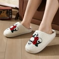 thumbnail image 6 of BERANMEY Halloween Slippers for Women Perfect Soft Plush Comfy Warm Slip-On Cute Womens Slippers Indoor Fluffy House Slippers for Women and Men Non-slip Fuzzy Flat Slides, 6 of 6