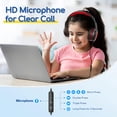 thumbnail image 2 of Auriculares EarFun Kids con cable y micrófono con límite de volumen de 85/94 dB, 2 of 8