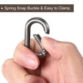 thumbnail image 4 of Uxcell 1.36 Inch Spring Oval Ring Round Snap Clip Trigger for Bag Purse Keychain, 5Pack Grey, 4 of 6