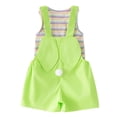 thumbnail image 4 of Girl Easter Outfit Sleeveless Striped Tank Top and Overalls 2 Peice Summer Outfit Set Dress up Party Outfit Girls Outfits Size 7-8 Years, 4 of 7
