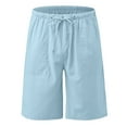thumbnail image 2 of Aayomet Gym Shorts Mens Cargo Hiking Shorts Water Resistant Quick Dry Lightweight Breathable Tactical Shorts,Light Blue XL, 2 of 3