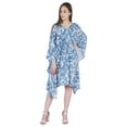 thumbnail image 4 of Moomaya Printed Short Kaftan For Women Kimono Swimwear Cover-Up Beach Caftan, 4 of 7