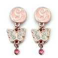thumbnail image 2 of Wicked Glinda Drop Butterfly Earrings, 2 of 2