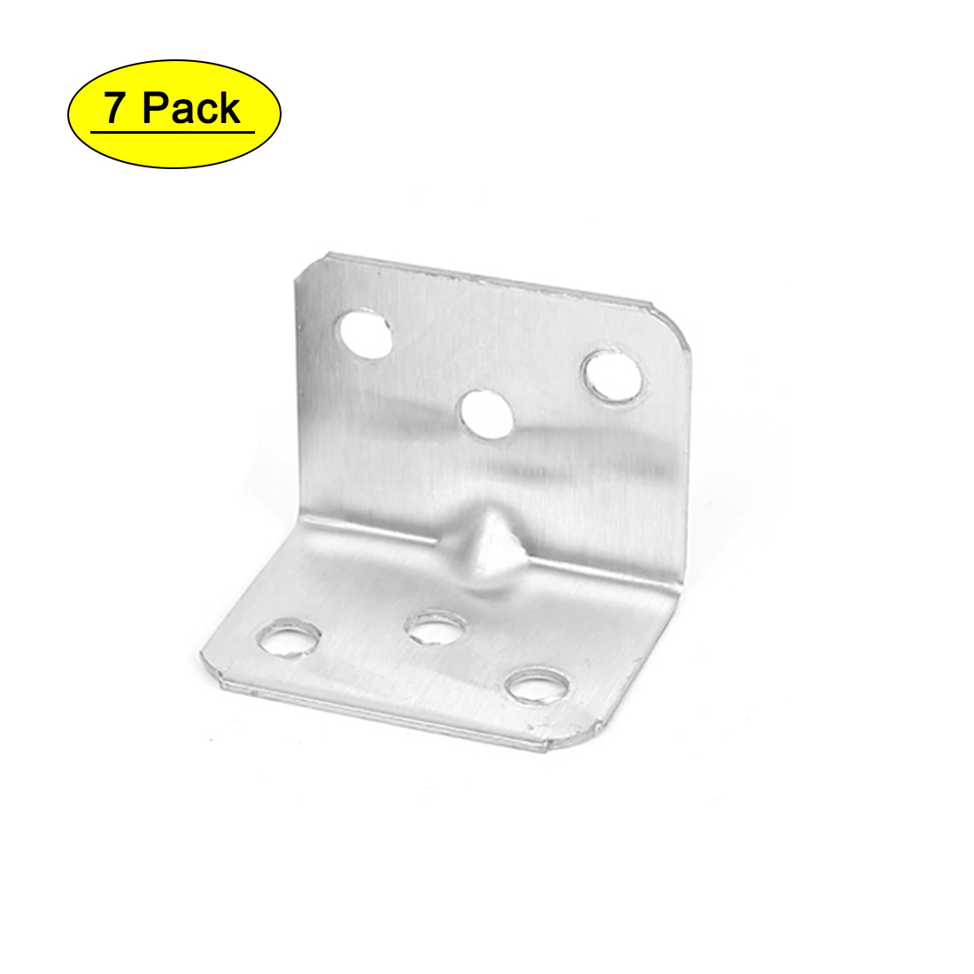 7 Pcs 30mmx36mm Stainless Steel Right Angle Bracket L Shape Corner Brace Fixing